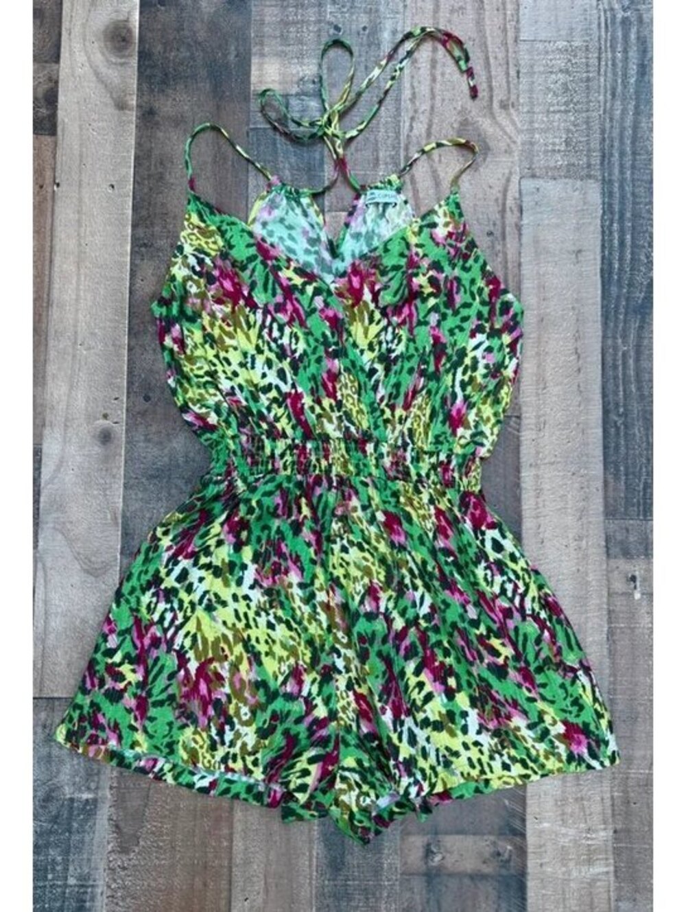 Cupshe Funky Leopard Print Design Short Length Romper Size M